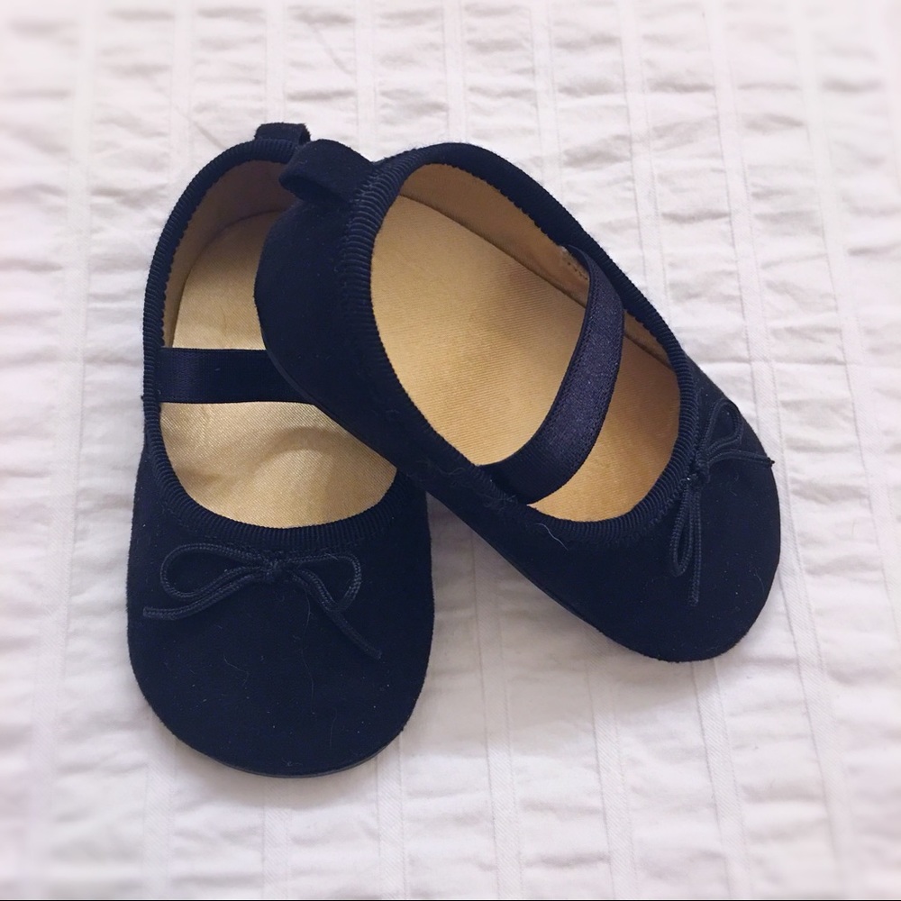 NWOT Black Rubber Sole Ballet Flats by H&M